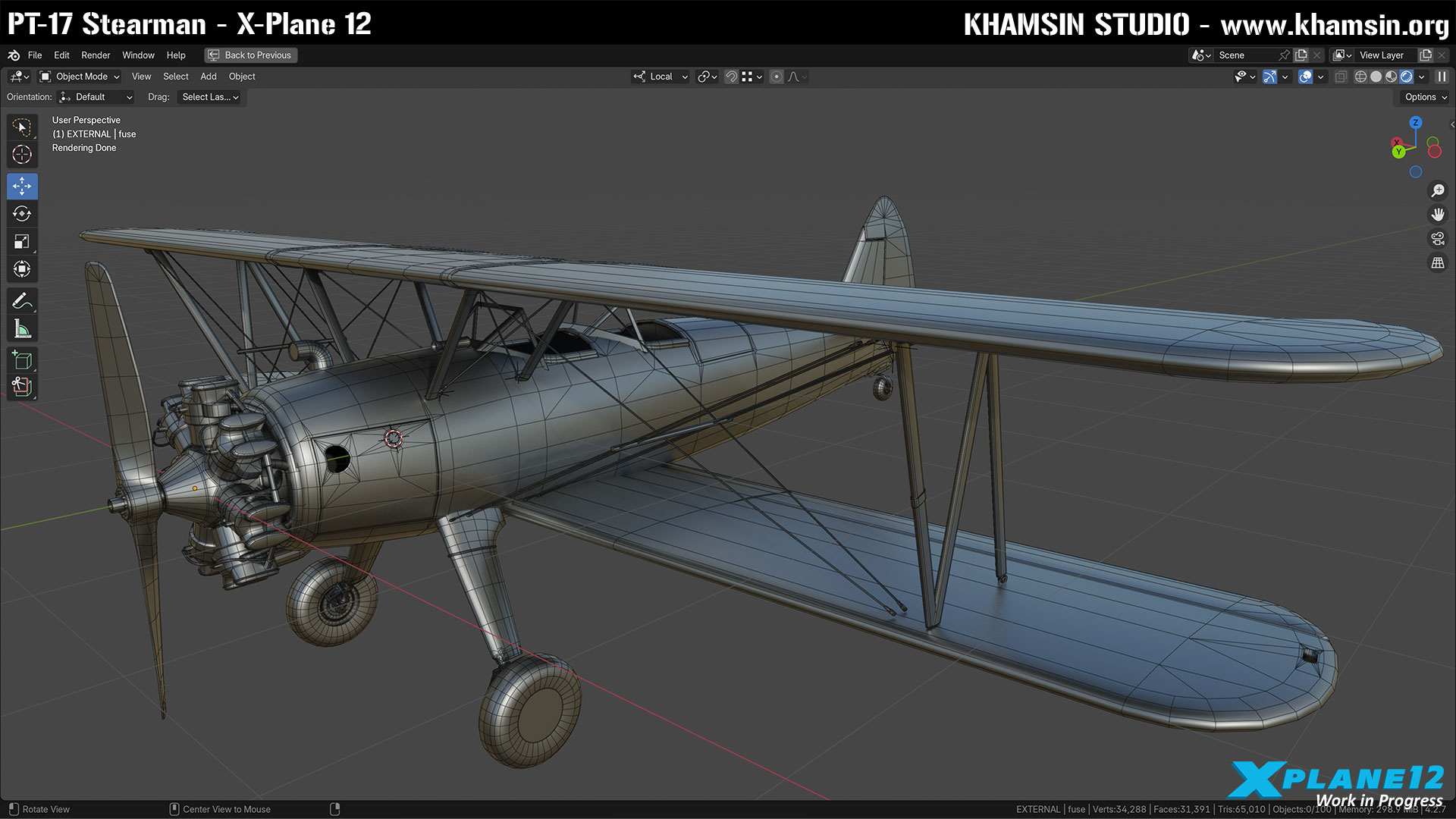 PT-17 Stearman - X-Plane 12
